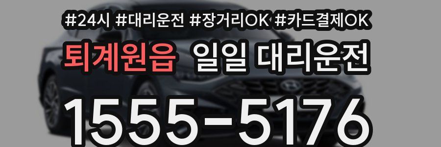 퇴계원읍 일일 대리운전