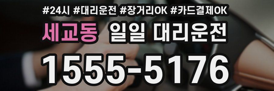 세교동 일일 대리운전