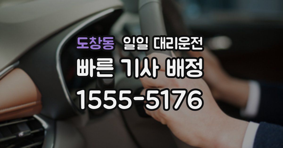 도창동 일일 대리운전