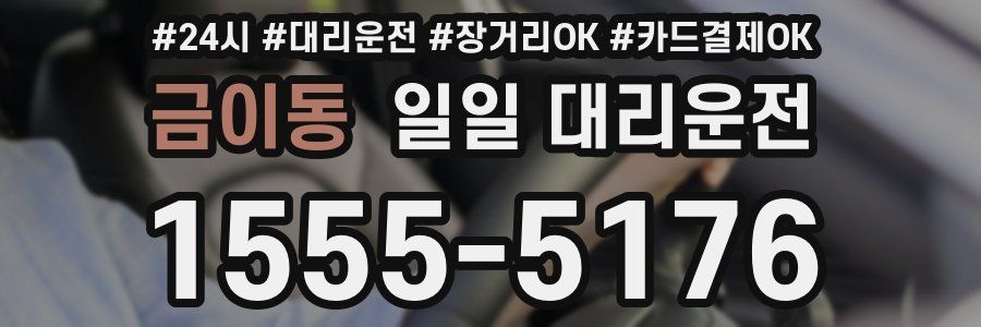 금이동 일일 대리운전