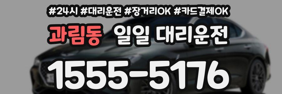 과림동 일일 대리운전