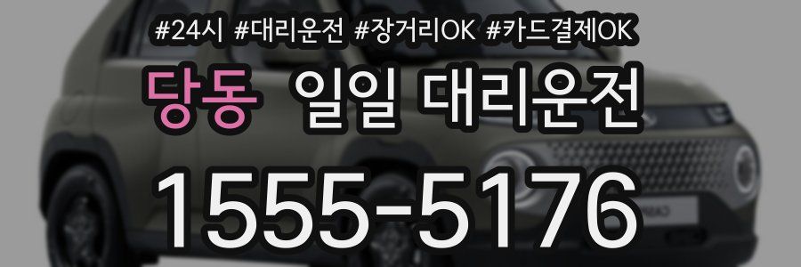 당동 일일 대리운전