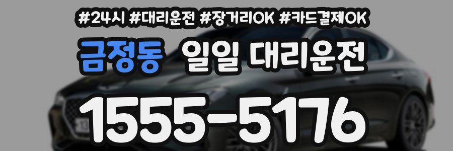 금정동 일일 대리운전