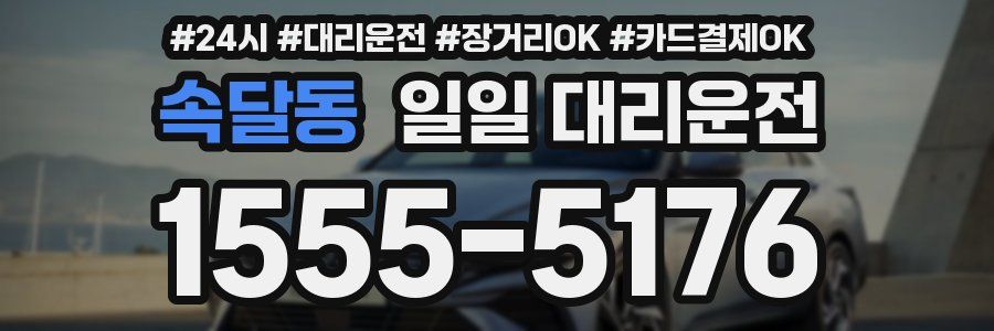 속달동 일일 대리운전