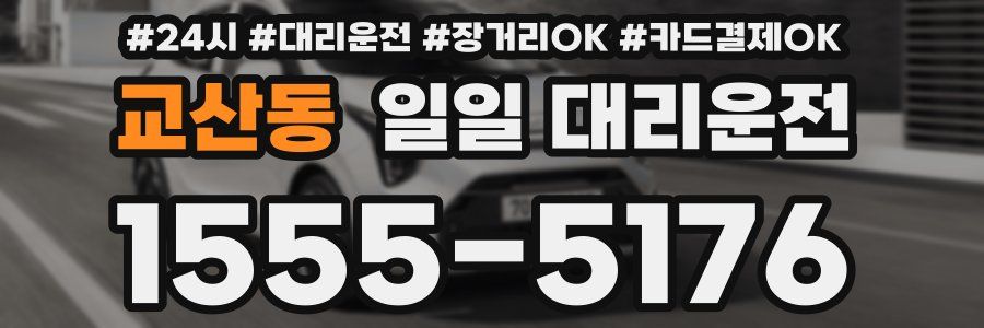 교산동 일일 대리운전