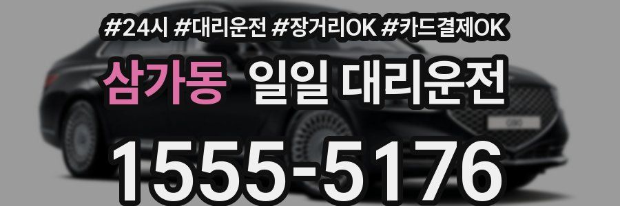 삼가동 일일 대리운전