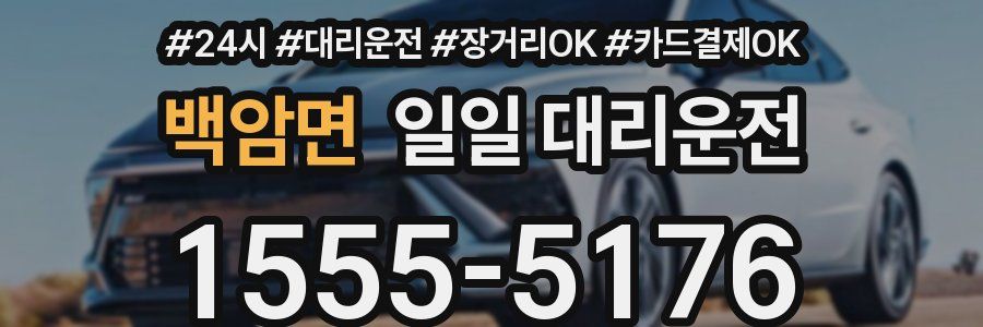백암면 일일 대리운전