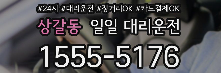 상갈동 일일 대리운전