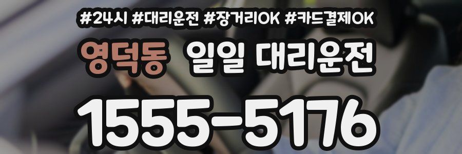 영덕동 일일 대리운전