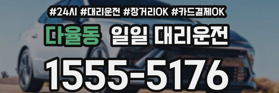 다율동 일일 대리운전