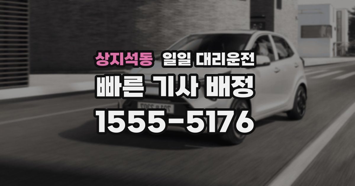 상지석동 일일 대리운전