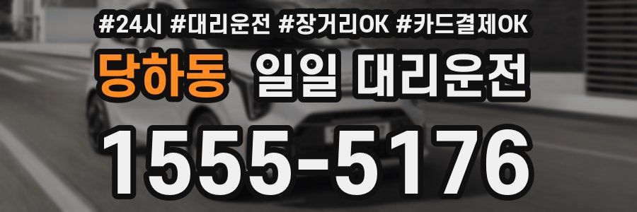 당하동 일일 대리운전