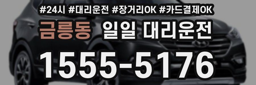 금릉동 일일 대리운전