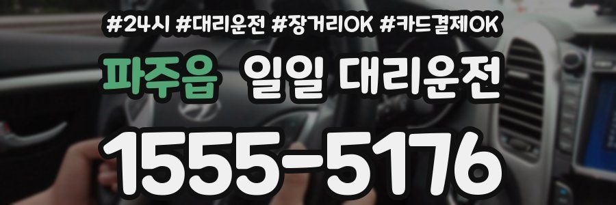 파주읍 일일 대리운전