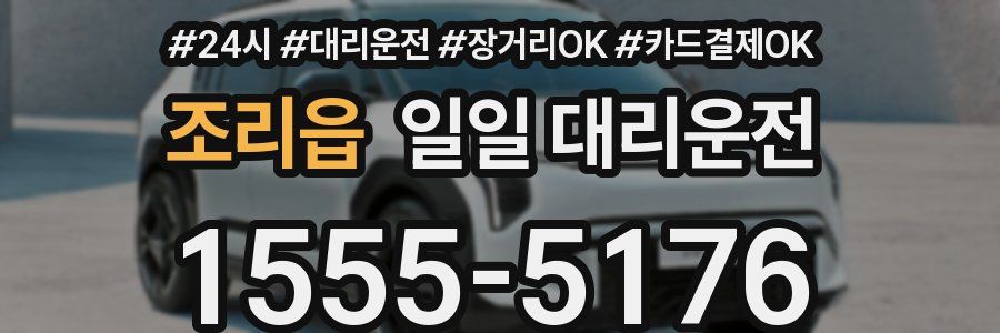 조리읍 일일 대리운전