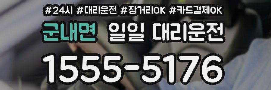 군내면 일일 대리운전