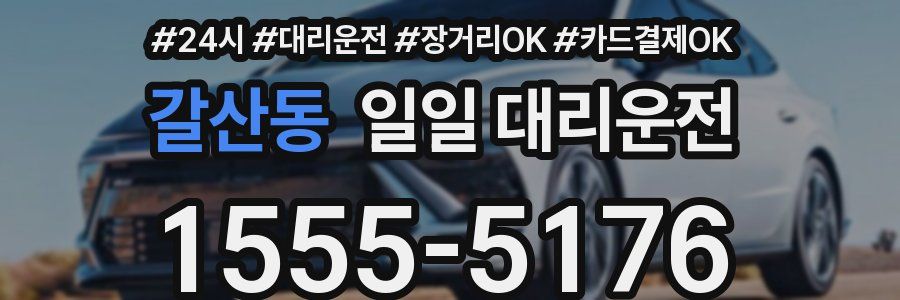 갈산동 일일 대리운전