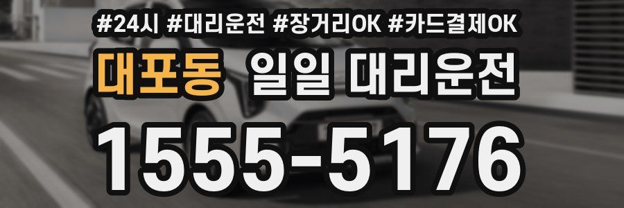 대포동 일일 대리운전