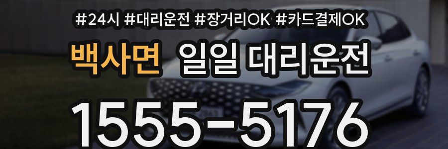 백사면 일일 대리운전