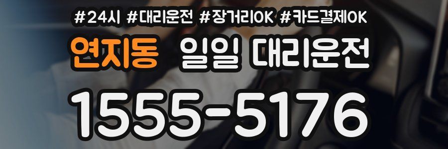 연지동 일일 대리운전