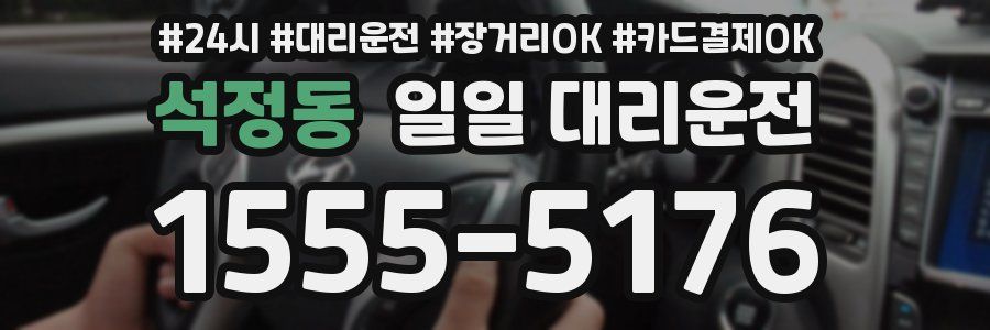 석정동 일일 대리운전