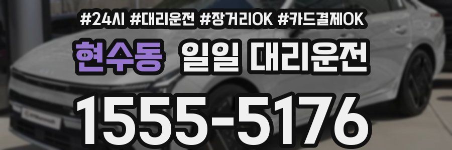 현수동 일일 대리운전