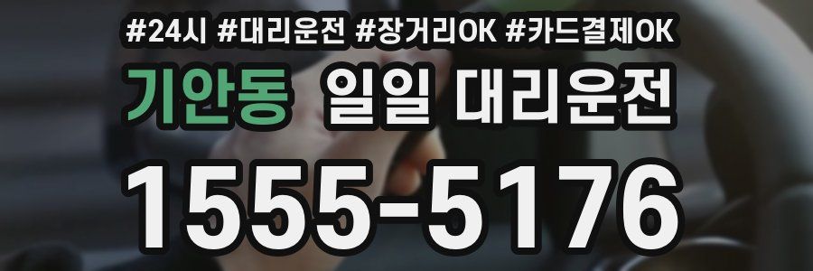 기안동 일일 대리운전