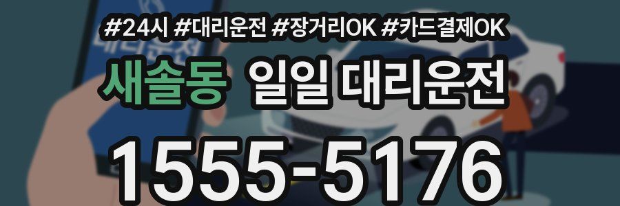 새솔동 일일 대리운전