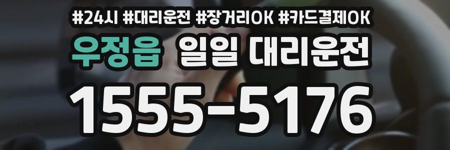 우정읍 일일 대리운전