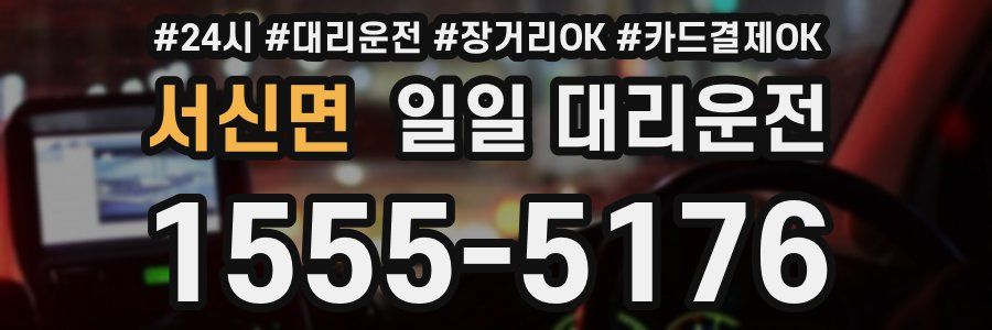 서신면 일일 대리운전