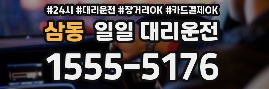 삼동 일일 대리운전