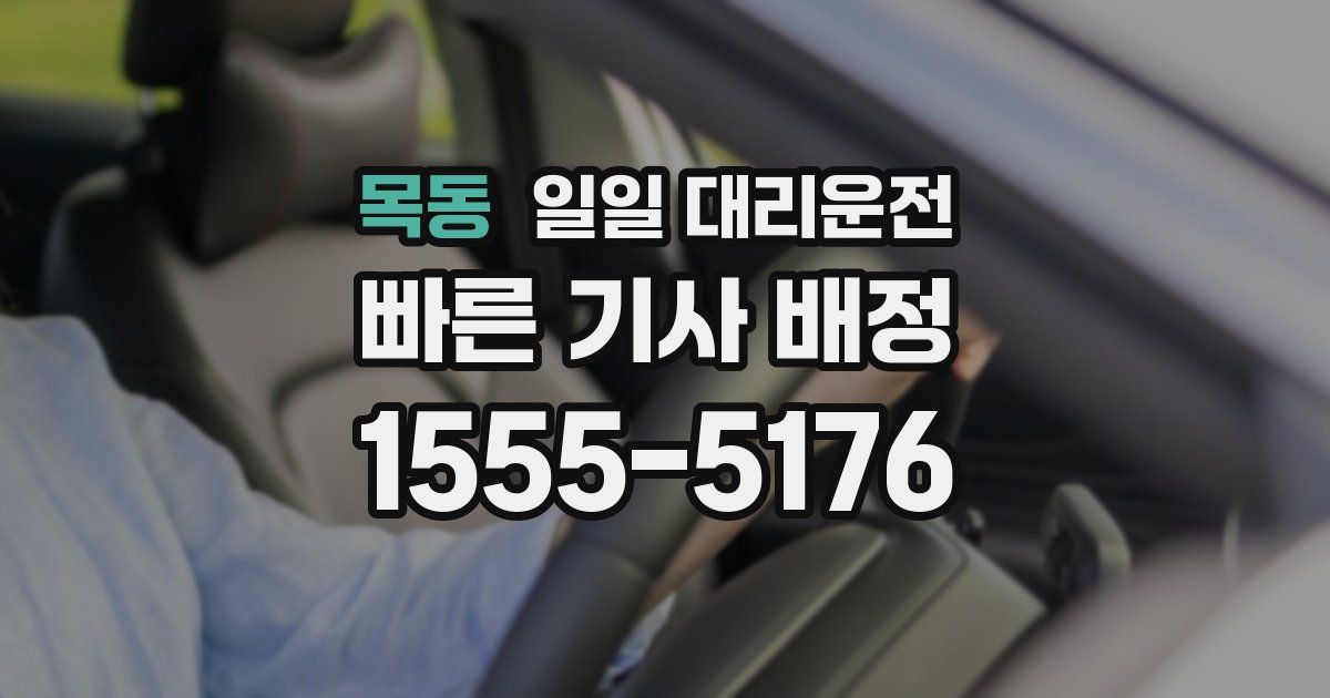목동 일일 대리운전