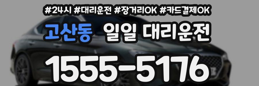 고산동 일일 대리운전