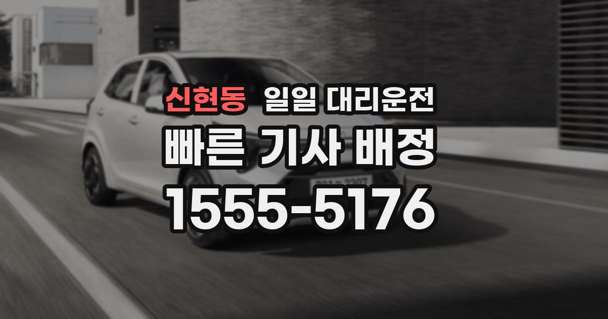 신현동 일일 대리운전