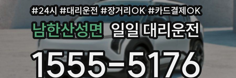 남한산성면 일일 대리운전