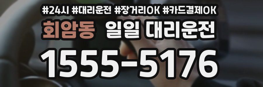 회암동 일일 대리운전