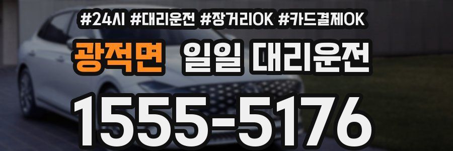 광적면 일일 대리운전