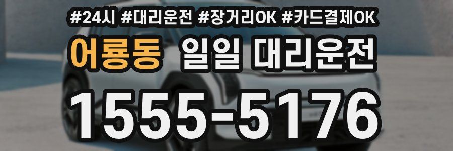 어룡동 일일 대리운전