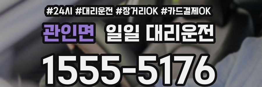 관인면 일일 대리운전