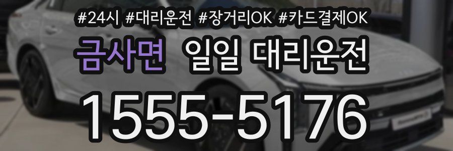 금사면 일일 대리운전