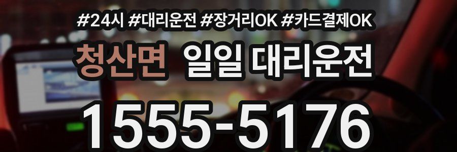 청산면 일일 대리운전