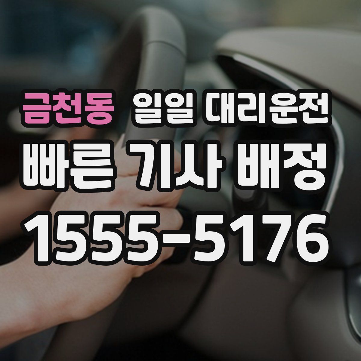 금천동 일일 대리운전