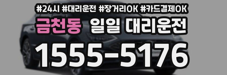 금천동 일일 대리운전