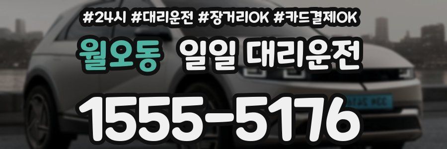 월오동 일일 대리운전