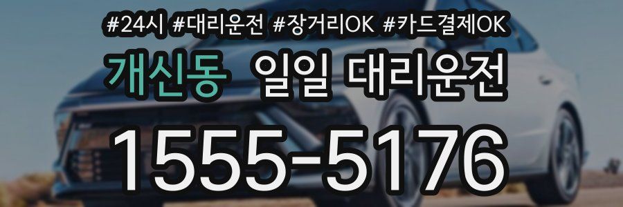 개신동 일일 대리운전