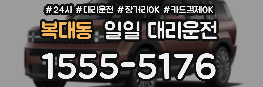 복대동 일일 대리운전