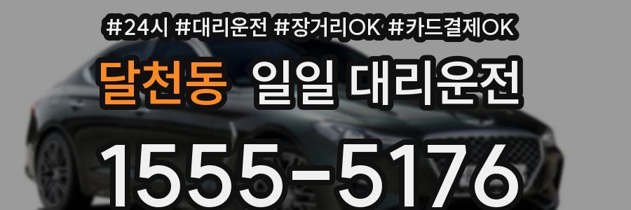 달천동 일일 대리운전