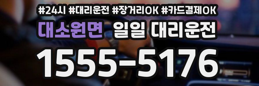 대소원면 일일 대리운전