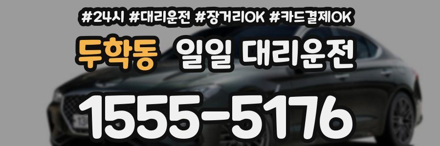 두학동 일일 대리운전