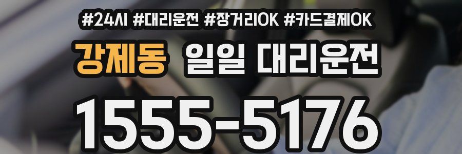 강제동 일일 대리운전